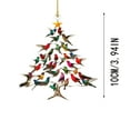 thumbnail image 3 of Wooowa Hummingbird Christmas Ornament 3.9" Acrylic Durable Sparkle Finish With Gift Box Mantel Decor 2025 Trending Festive Piece Elegant Touch for Xmas Gifting & Home Interiors, 3 of 8