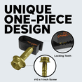 thumbnail image 4 of 1500 SINGLE BLACK Mounting Flex Clips W/ Strain Relief Screw RG6 RG59 Coax Cable, 4 of 9