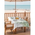 thumbnail image 2 of Outdoor Tablecloths with Umbrella Hole & Zipper, Eucalyptus Leaves Tablecloth Rectangle 60x84 Inch, Green Summer Botanical Weeping Waterproof Table Cloth, Patio/Pool/Picnic Table Covers, 2 of 8