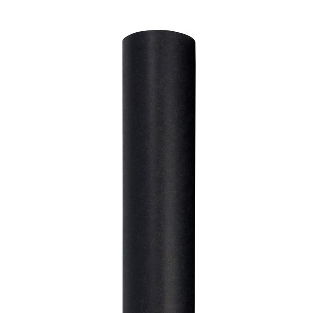 JAM Paper Kraft Wrapping Paper, 26.3 Sq ft (17 in x 18 Ft), Black Kraft Paper, 1/Pack