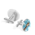 thumbnail image 3 of Deer Stylish Shirt Cufflinks Set Made of Stainless Steel for Formal Attire, Weddings, and Events, 3 of 6