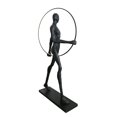 thumbnail image 4 of AFD Home 12020087 Modern Black Man with Hoop Statue, 4 of 5