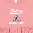 thumbnail image 4 of Inktastic Future Billiards Champ Girls Baby Dress, 4 of 5