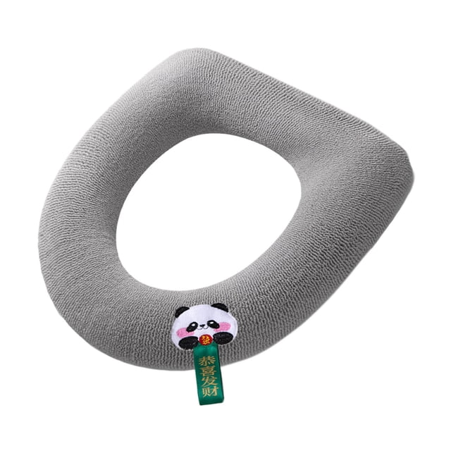 Fiudx Funda de Inodoro Universal con Cojín Mullido, Diseño Seguro y Estable, Calidez Excepcional, Esencial para El Baño En Invierno, Regalo para Familiares y Amigos.