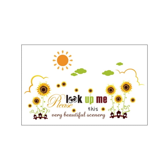 Adhesivo de pared decorativo Naiovety DIY Flor PVC