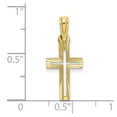 thumbnail image 2 of FJC Finejewelers 10 kt Yellow Gold Bright Cut Cross Charm 22 mm, 2 of 6