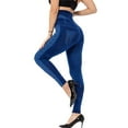 thumbnail image 2 of SELONE Butt Lifting Leggings High Waist Butt Lifting Casual Print Fashion Denim Utility Dressy Everyday Soft Capris Leggings for Women Capri Jeggings for Women Athletic Leggings for Women 8-Blue S, 2 of 9
