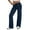 Navy, variant on vigerkar Women's Pants High Waist Wide Leg with Drawstring & Pockets, Soft Stretchy Comfy Lounge Pants Navy, L