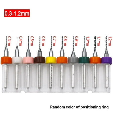 

10PCS 0.3-1.2MM Carbide Micro Mini Drill Bit Tungsten Steel Rotary Tools