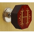 thumbnail image 2 of IBA Indianbeautifulart Boutons Gravés Rouges Lot de 10 Boutons de Porte de Garde-Robe en Bois Tiroir, 2 of 3