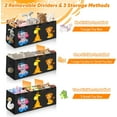 thumbnail image 5 of Extra Large Toy Box, Collapsible Storage Organizer with Lids, Cute Animals Toybox for Boys Girls, 40"x14"x16" Kids Toy Chest Sturdy Storage Boxes for Living Room Bedroom Playroom Nursery, 5 of 6