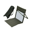 thumbnail image 1 of DYNWAVECA Floor Chair with Backrest Foldable Beach Seat Stadium Chairs with Carry Bag Portable Camp Chair for Picnic Lawn Trekking Yard Black, 1 of 10