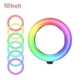 thumbnail image 1 of Anillo De Luz De Relleno Regulable De 10 Pulgadas Selfie Studio Camera Video Live Rgb Led Ring Lamp Con Trípode Y Soporte Para Teléfono Yuarrent EL012166-00, 1 of 6