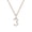Rose Gold 3, variant on Women's Diamond Angel Number Necklace 5 Cubic Zircon Numbers Pendant Choker Chain Numerology Jewelry Gold