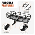 thumbnail image 6 of golytefs Rear Luggage Basket 500 Lbs Cargo Rack Cargo Holder for Suv Pickup Truck Trailer, 6 of 9