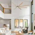 thumbnail image 4 of Wellspeed 84 in. Solid Wood Ceiling Fan, Industrial, Indoor Room/Outdoor, Large Brushed Nickel, with 8 Blades, 4 of 11