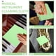 thumbnail image 2 of 6 paños para guitarra, paños de pulido de felpa para instrumentos musicales, paños de limpieza premium para guitarra, violín, piano, clarinete, trompeta, saxo, universal, verde, 2 of 7