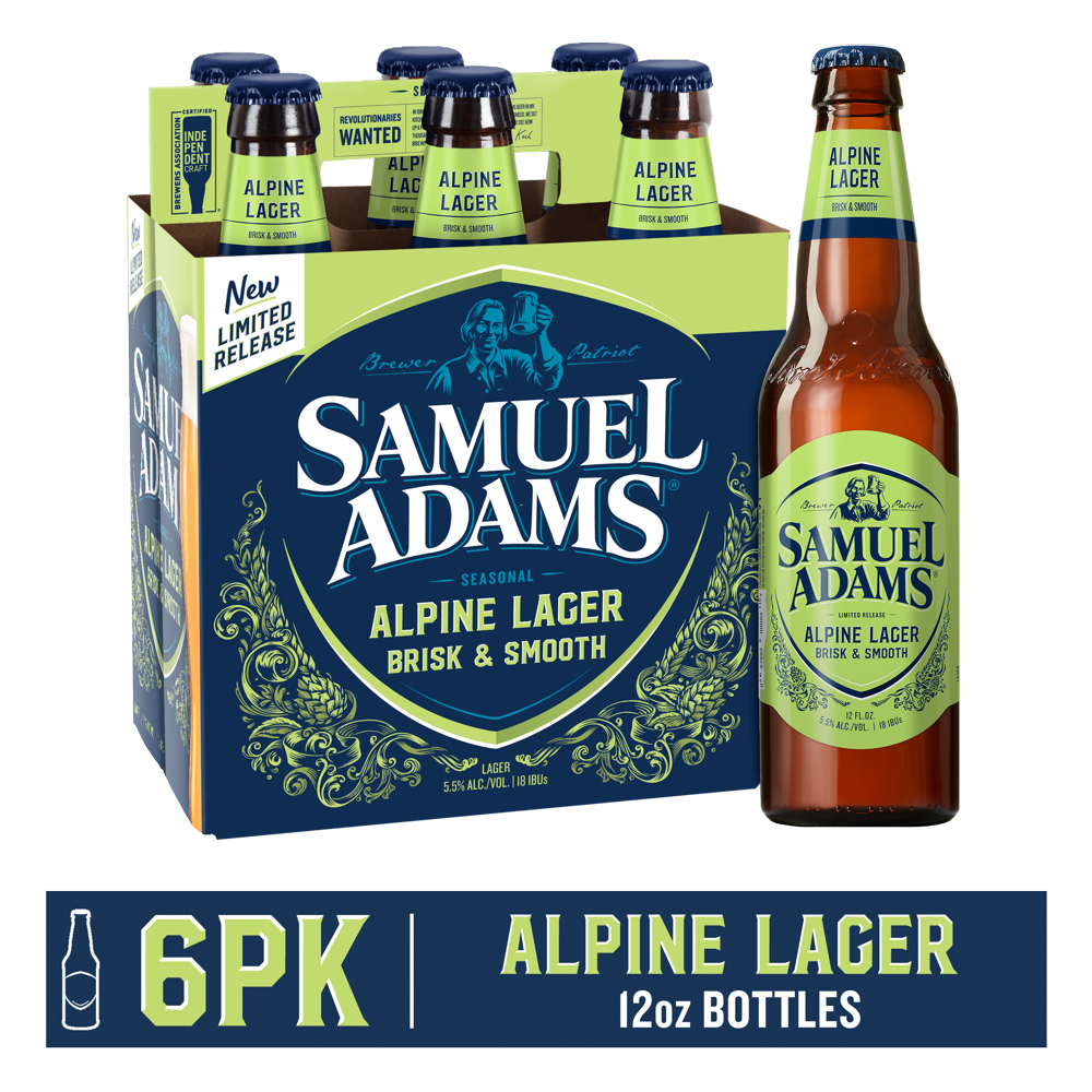 Samuel Adams Alpine Lager, 6 pack, 12 fl oz bottles