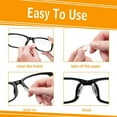 thumbnail image 4 of Silicone Eyeglass Nose Pads Sticky, Hypo-allergenic Adhesive Nose Grips for Glasses and Sunglasses 12 Pairs, 4 of 6