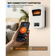 thumbnail image 6 of 1500-Watt White Wall Hung or Wall Mount Electric Space Heater Dual System with Infrared and Fan Forced, WiFi and RC, 6 of 8
