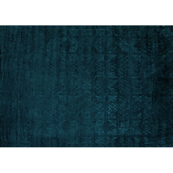 Ahgly Company Indoor Rectangle Abstract Light Blue Modern Area Rugs, 2' x 4'