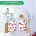 thumbnail image 4 of Yayeee Pot Holders Kitchen Heat Resistant with Pocket 7"x9.8" Cotton Oven Cooking Hot Pads, Santa Hats Pattern, 4 of 7