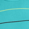 thumbnail image 4 of vdgthytj Sports Bra for Women Wireless Crewneck Striped Ribbed Underwear Support Push-Up Gym Workout Racerback Bras(Medium,Green), 4 of 6