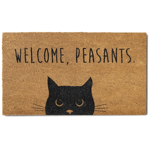 Felpudo MAINEVENT Welcome Peasants Cat 76 x 43 cm