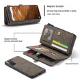 thumbnail image 4 of Funda de cuero multifuncional desmontable Caseme 018 para Samsung Galaxy S22+ 5g, 4 of 5