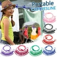 thumbnail image 3 of Outdoor Camping Travel Home Retractable Clothesline With Clips Clothesline Portable Windproof Non-slip Drying Rope 12 Clips, 3 of 5