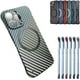 thumbnail image 1 of Funda magnética para iPhone 14/13/12/11 Pro Max XINYU fibra de carbono tricolor B, 1 of 8