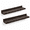 Dark Brown-12", variant on 2 Scalloped Floating Wall Shelves 12" Walnut Brown