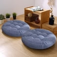 thumbnail image 6 of Btomtd Solid Color Chair Cushions with Thickened Filling, Versatile Seat Pads for Kitchen Dining Chairs, Durable Patio Seat Cushion for Indoor and Outdoor Use, Size 17", Blue, 6 of 6