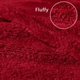 thumbnail image 6 of Exclusivo Mezcla Twin Size Flannel Fleece Blanket, Super Soft Velvet Plush Bed Blanket, 60x80 Inches, Deep Red, 6 of 7