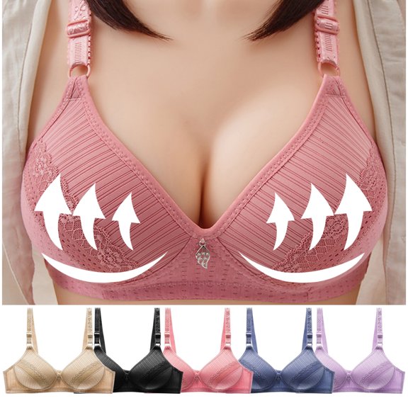 ZZwxWA Bras for Women Push Up Full Coverage Adjustable Wire Free Breathable Bra Seamless Wireless Comfort No Underwire Bra