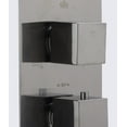 thumbnail image 4 of ALFI brand AB2801-BN Brushed Nickel Concealed 3-Way Thermostatic Valve Shower Mixer Square Knobs, 4 of 6