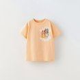 thumbnail image 2 of Camisetas estampadas para niños y niñas, Camiseta holgada informal, ropa fina y versátil con cuello redondo, novedad de verano, 2 of 5