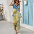 thumbnail image 6 of Yellow Lemon King Size Sleeveless Dress Dresses Summer Women Dresses Clothing Woman Dresses Dress, 6 of 7