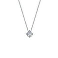 thumbnail image 4 of Lafonn Classic Sterling Silver Platinum Plated Simulated Diamond Necklaces (0.9 CTTW), 4 of 5