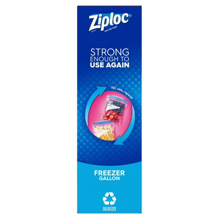Ziploc® 682254 Double Zipper Freezer Bags