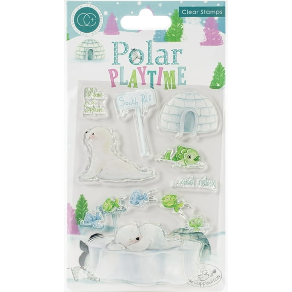 Craft Consortium A5 Tampons Transparents - Make A Splash, Polar Playtime
