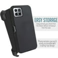 thumbnail image 2 of For Boost Celero 5G Plus (7 inch) Heavy Duty 360 Degree Holster Belt Clip Case Cover with Built in Screen - Black, 2 of 8
