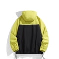 thumbnail image 4 of Veste de Ski pour Hommes, Imperméable, Manteau de Montagne Rigide, Jaune L, 4 of 6