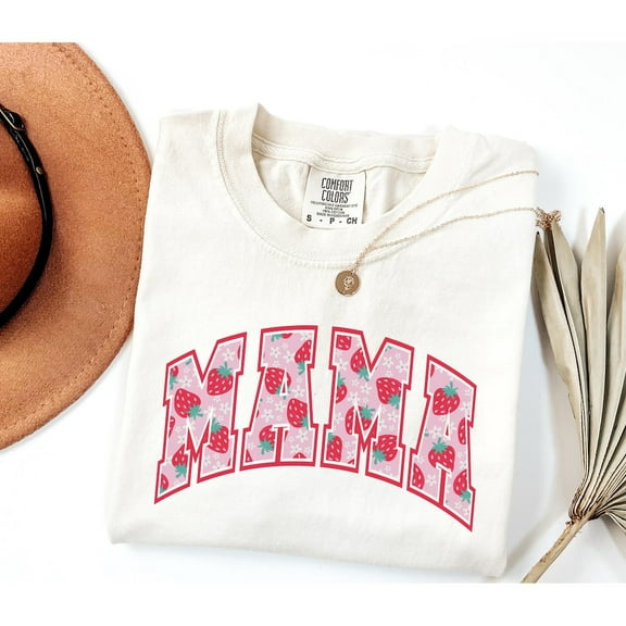 Strawberry Mama T-shirt, Mom Shirt, First Mothers Day Gift, Strawberry, Cute Strawberry Shirt, New Mom Gift