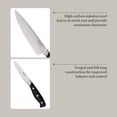 thumbnail image 6 of Martha Stewart  Stainless Steel 14 Pc Cutlery and Knife Block Set Black - 14 pc, 6 of 11