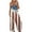 White, variant on TAGOLD Womens Summer Jumpsuit,Women's Casual Jumpsuits Summer Sleeveless Printed Loose Jumpsuit Wide Leg Pant Romper With Pocket White 4