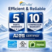 Senville 18000 BTU Mini Split Air Conditioner Heat Pump Dual Zone WiFi Inverter
