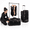 Sparkling Black, variant on 28" Sparkling Black Foldable Rolling Dance Duffel Bag with Detachable Rack