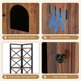 thumbnail image 7 of Tribesigns Corner Litter Box Enclosure, 4-Tier Hidden Cat Litter Box Furniture with Door, Industrial Indoor Cat House Washroom with Storage Shelves, Rustic Brown, 7 of 7