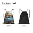 thumbnail image 6 of Japuie Rustic Vintage Truck Autumn Print Drawstring Backpack,Drawstring Bags, Draw String Back Bag,Sport Gym Bag for Sports, Gym, Travel, Swimming, Beach -Small, 6 of 7